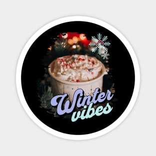 Winter Vibes Hot Cocoa Magnet